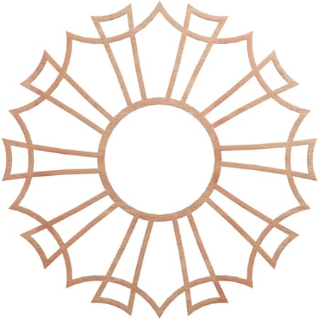 Ekena Millwork Augustus Wood Fretwork Pierced Ceiling Medallion, Cherry, 34"OD x 12"ID x 1/4"T CMWP34X34X0250AUCH